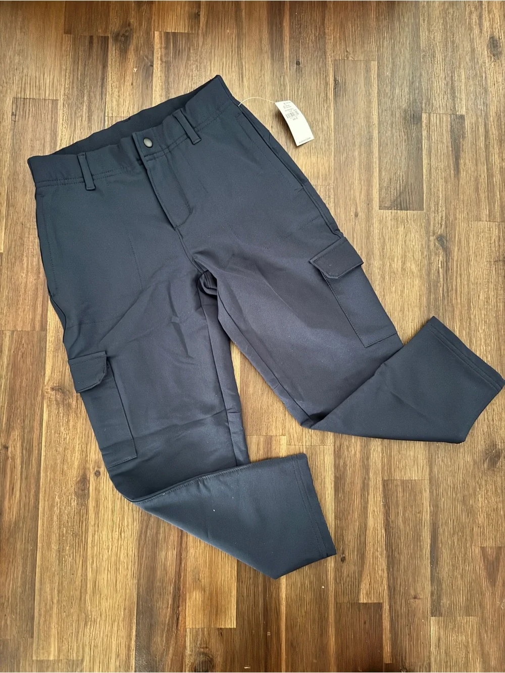 NWT Old Navy Active Boys Navy Stretch Tech Cargo Pants School Uniform Size 6-7